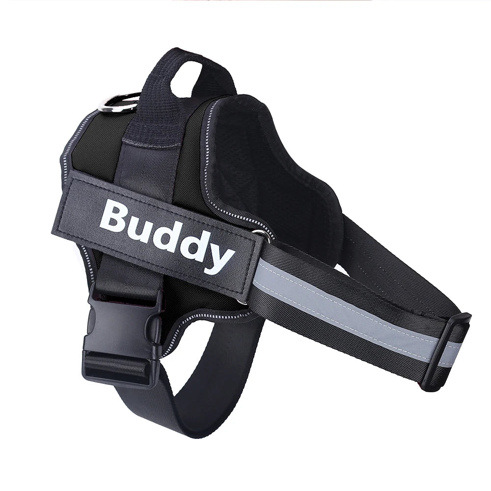 Personalized No-Pull Reflective Breathable Dog