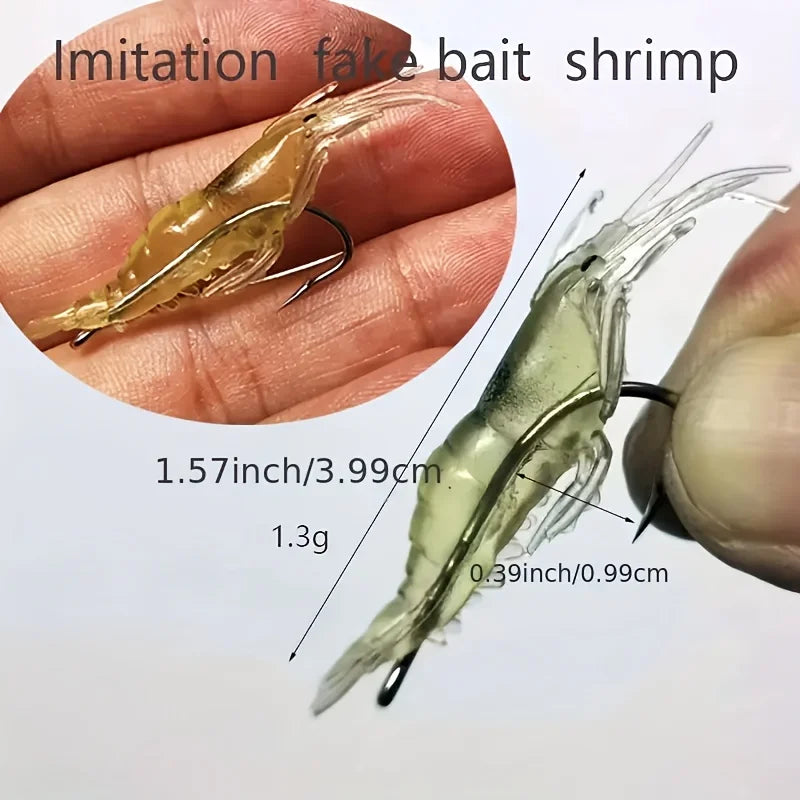 Luminous Soft Shrimp Lure Sets by Goture