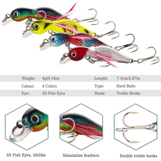Sougayilang Wobbler Fishing Lures for Sea Carp