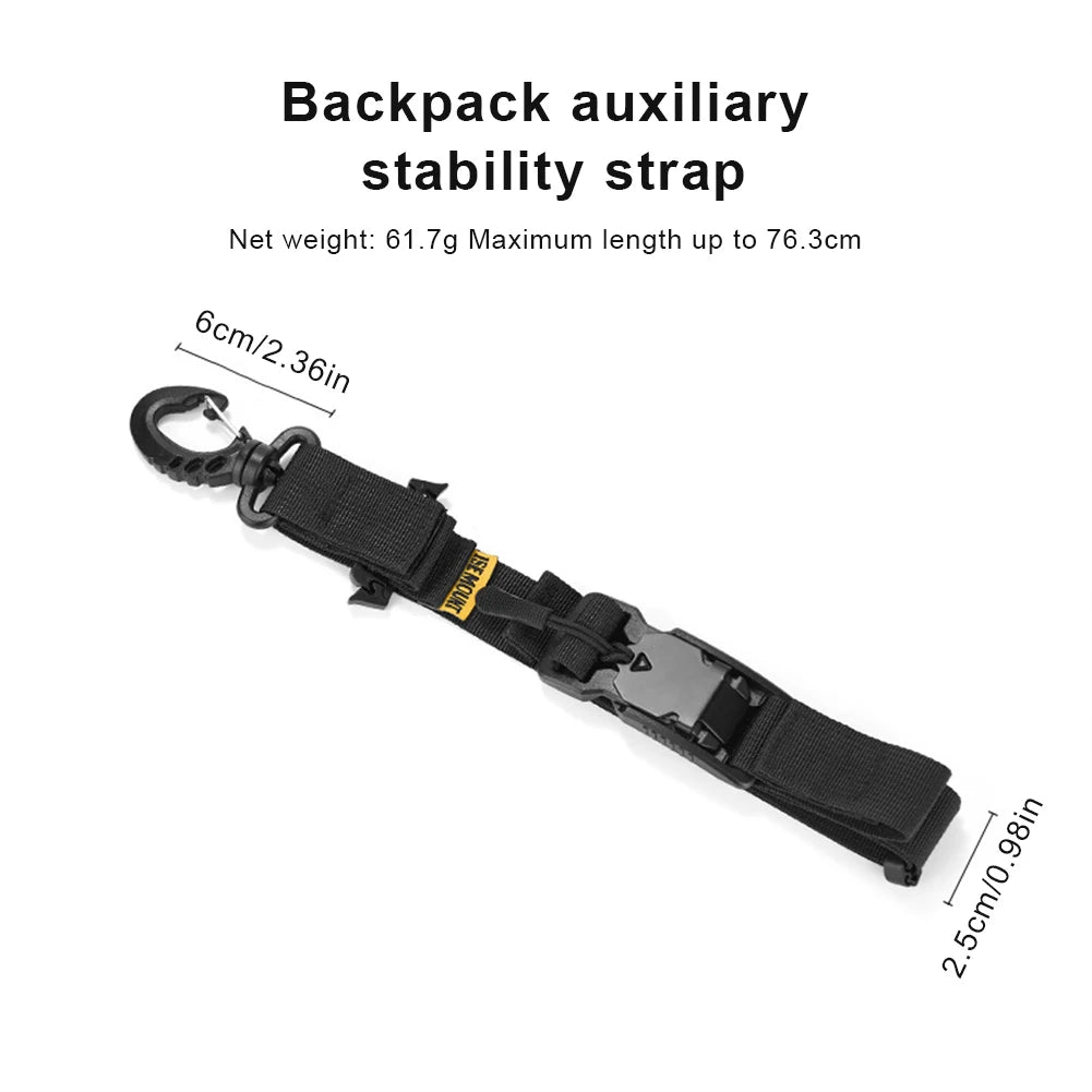 Adjustable Three-Point Anti-Slip Backpack Stability Strap