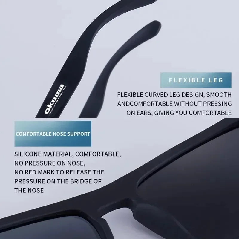 Okuma Polarized Unisex UV400 Outdoor Sunglasses with Case