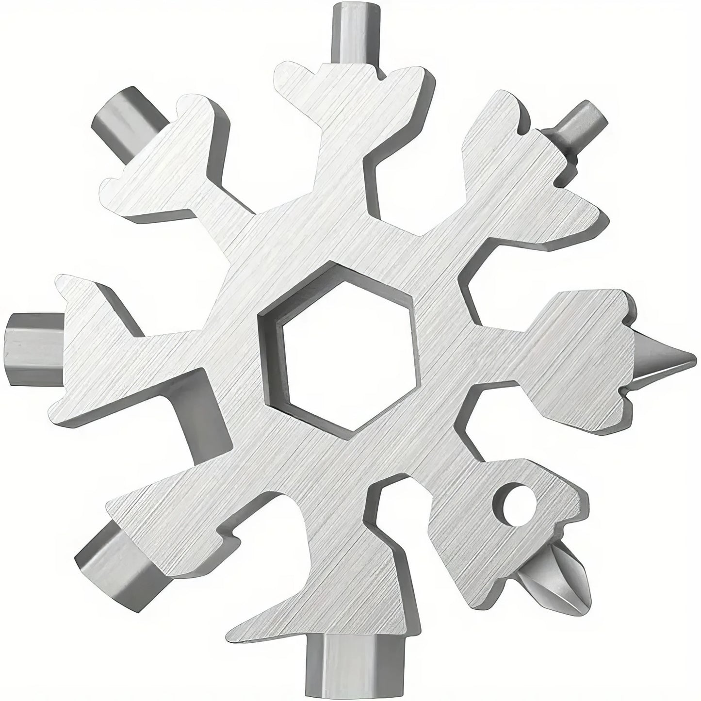 Stainless Steel Snowflake Multitool with Bottle Opener