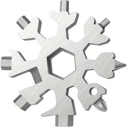 Stainless Steel Snowflake Multitool with Bottle Opener