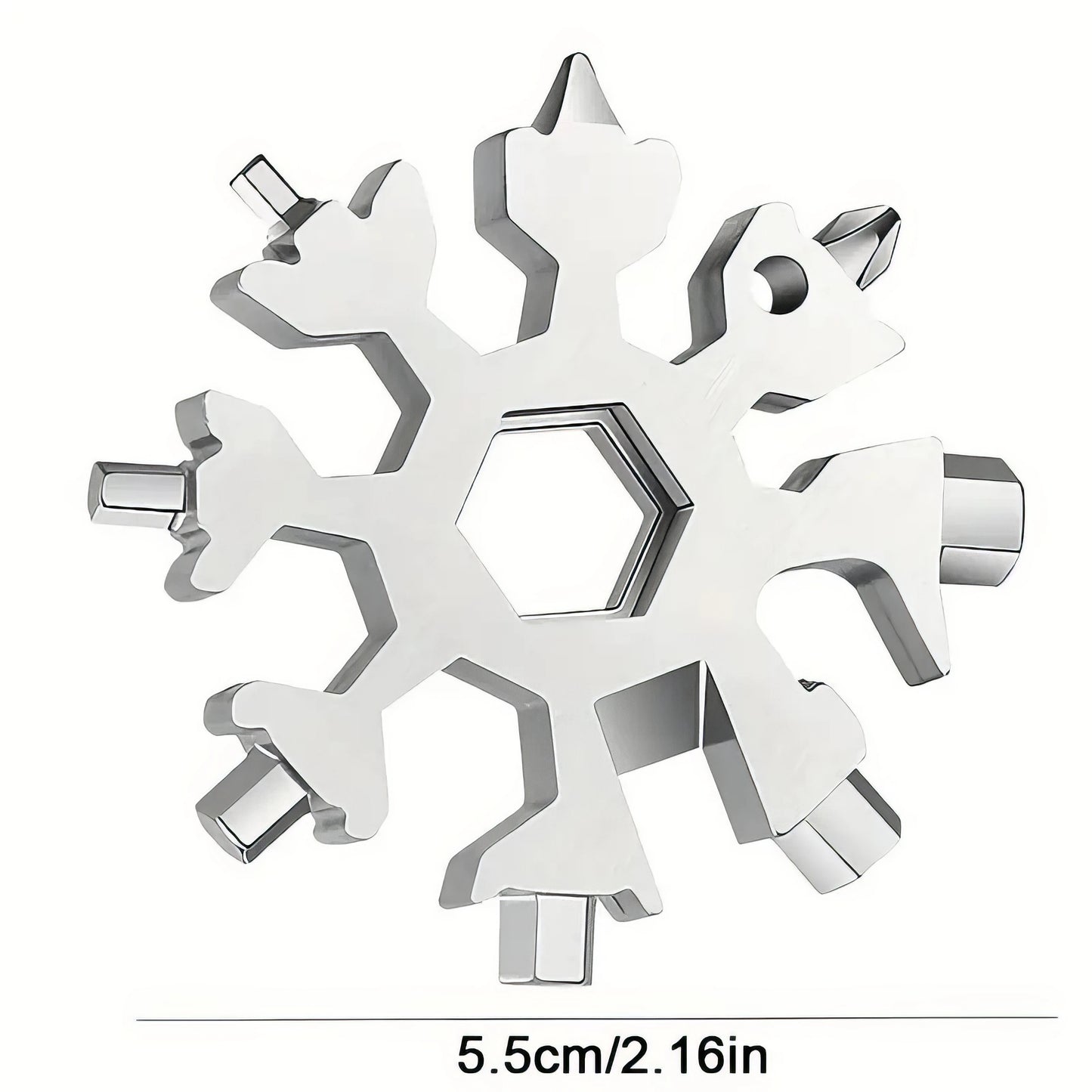 Stainless Steel Snowflake Multitool with Bottle Opener