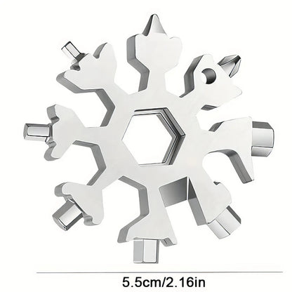Stainless Steel Snowflake Multitool with Bottle Opener
