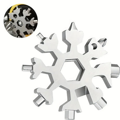 Stainless Steel Snowflake Multitool with Bottle Opener