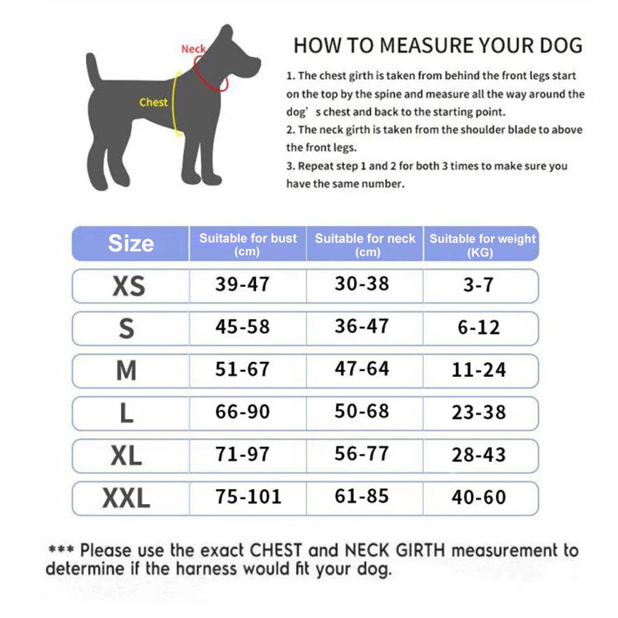 Personalized No-Pull Reflective Breathable Dog