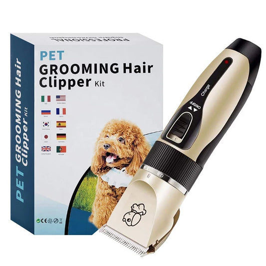 Rechargeable Electric Clipper Grooming Kit for Pets