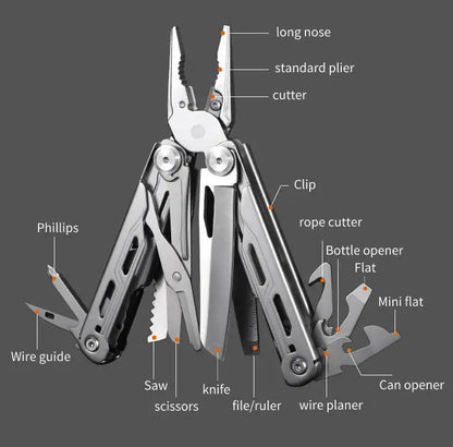 Daicamping DL10 Tactical Multi-Tool Folding Knife Kit