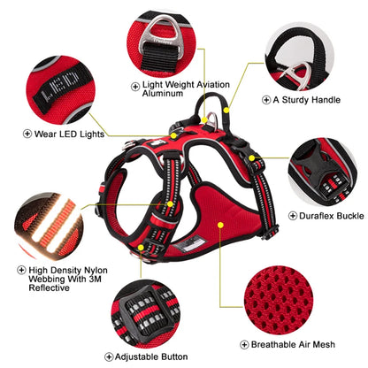 Truelove Reflective No-Pull Adjustable Nylon Dog Harness