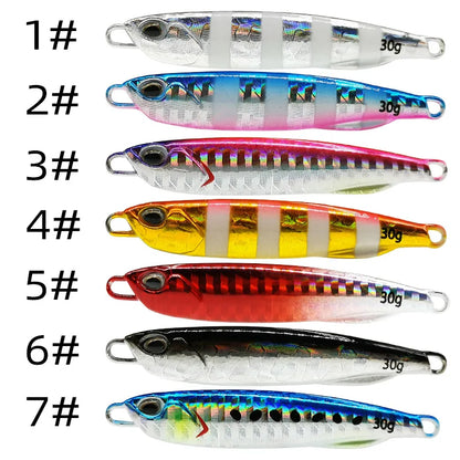 Metal Cast Jig Spoon for Shore Saltwater Fishing