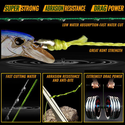 JOF Multifilament 300/100M Braided 4 Strands Fishing Line