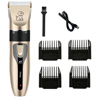 Rechargeable Electric Clipper Grooming Kit for Pets