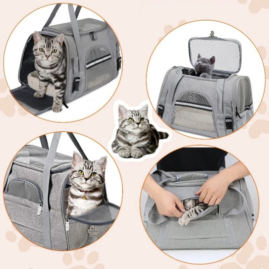 Soft-Sided Mesh Breathable Pet Transport Bag