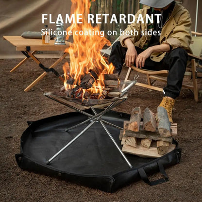 Flame-Retardant Fireproof Rug for Camping and Fireplaces