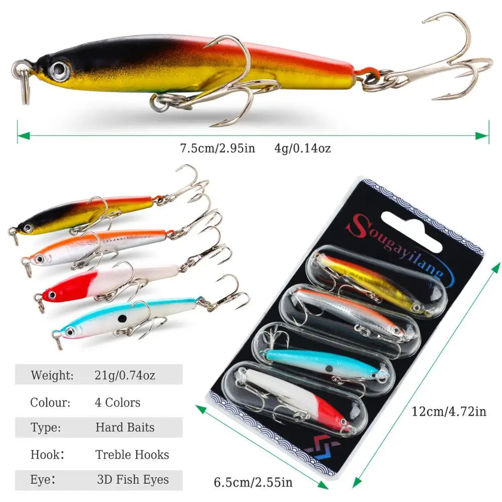 Sougayilang Wobbler Fishing Lures for Sea Carp