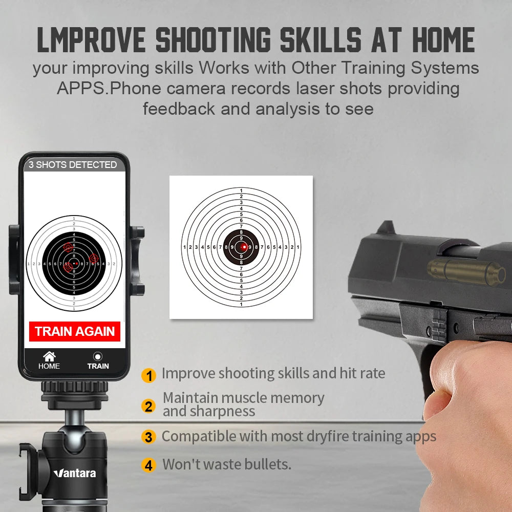 9mm Red Laser Dry Fire Training Cartridge