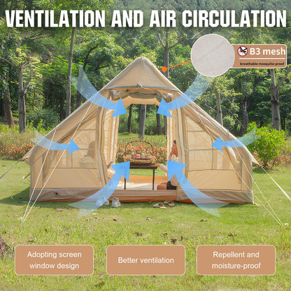 4-6 Person Instant Waterproof Glamping Camping Tent