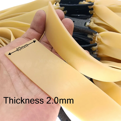 40mm Wide 1.0-2.0mm Thick Flat Slingshot Rubber Band