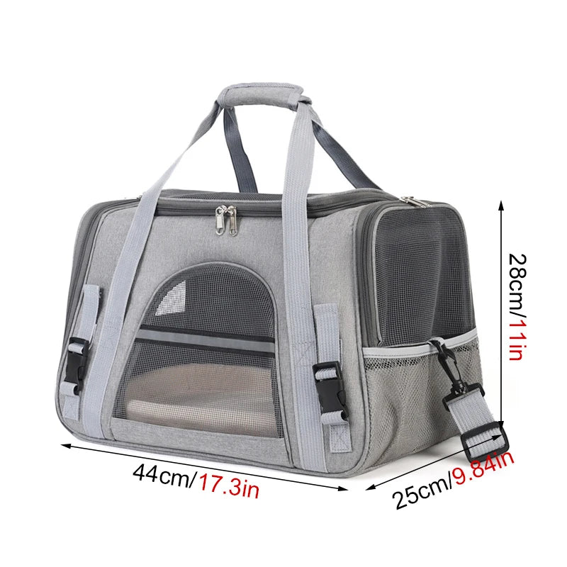Soft-Sided Mesh Breathable Pet Transport Bag