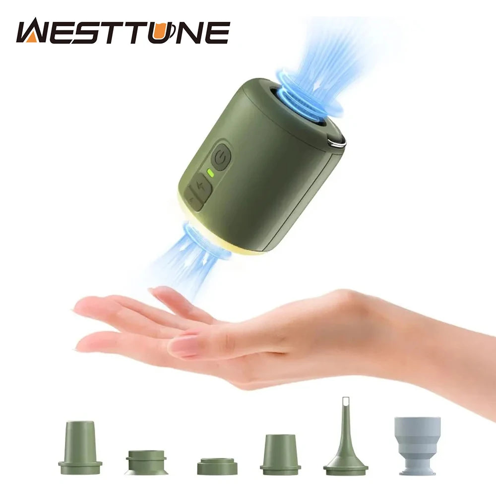 WESTTUNE Waterproof Tiny Air Pump Lantern with Magnetic Design