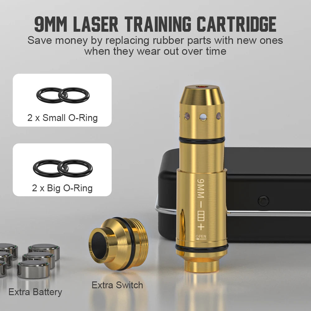 9mm Red Laser Dry Fire Training Cartridge
