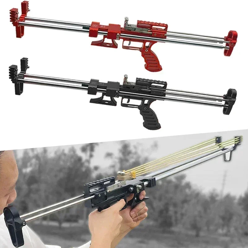 80LBS Telescopic Long Pole Slingshot With Laser