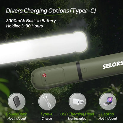 SELORSS Rechargeable Portable Waterproof Camp Light