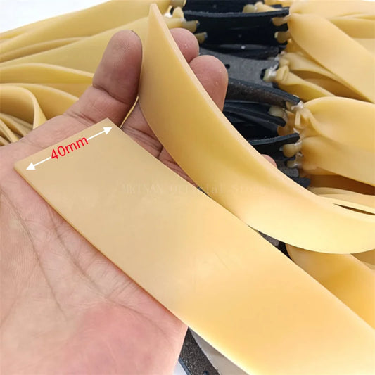 40mm Wide 1.0-2.0mm Thick Flat Slingshot Rubber Band