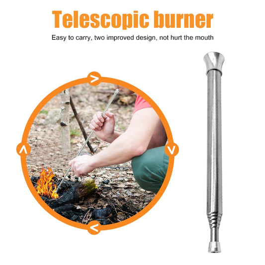 Portable Retractable Fire Blow Tube for Camping