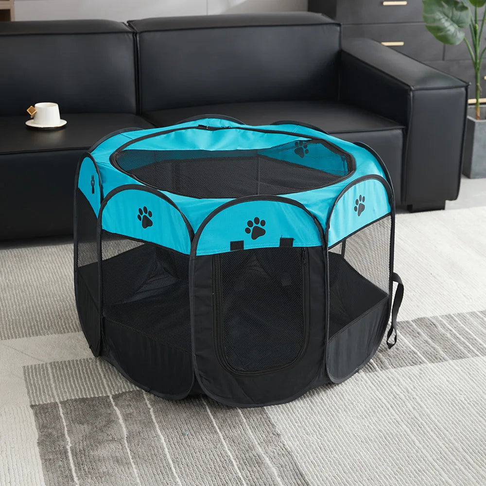 Portable Foldable Oxford Cloth Octagonal Pet Tent