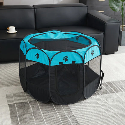 Portable Foldable Oxford Cloth Octagonal Pet Tent
