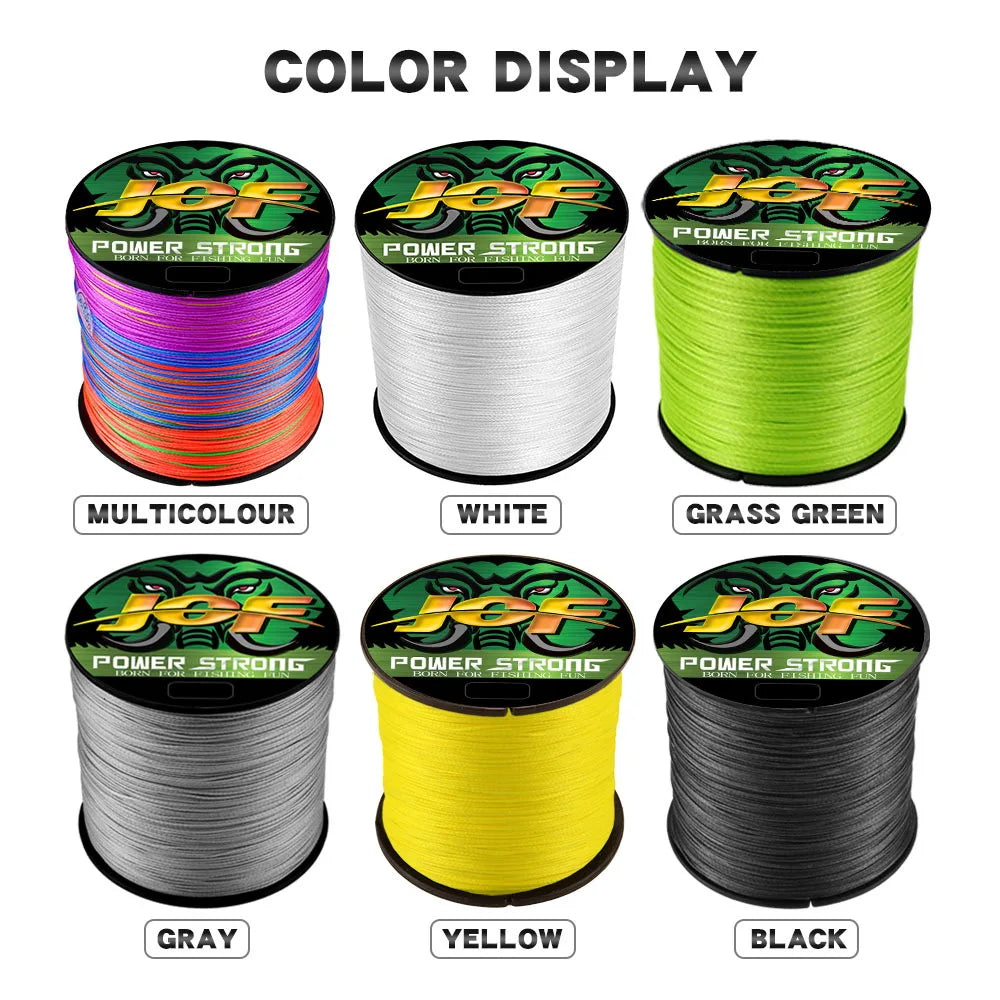 JOF Multifilament 300/100M Braided 4 Strands Fishing Line