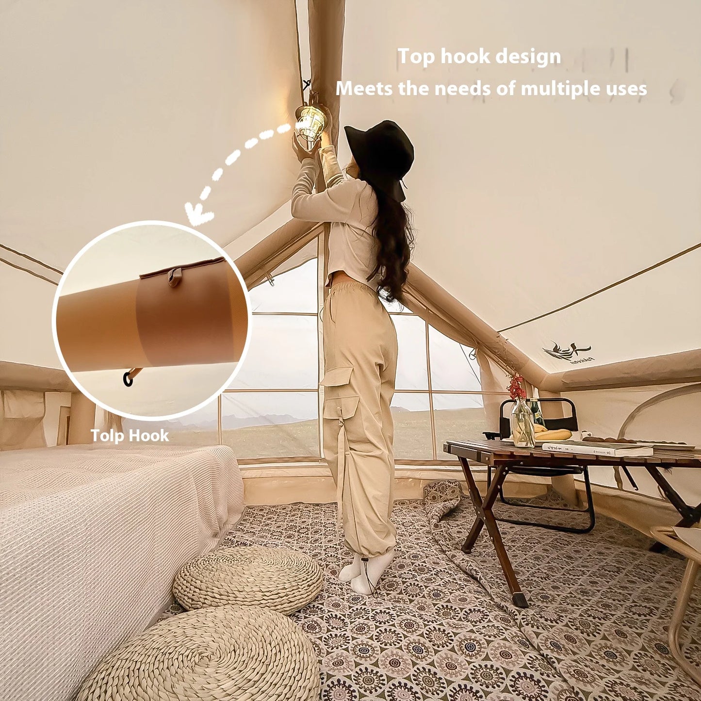 Inflatable Luxury Cabin Tent for Family/Glamping
