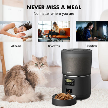 NPET 4L Automatic Feeder for Multiple Pets
