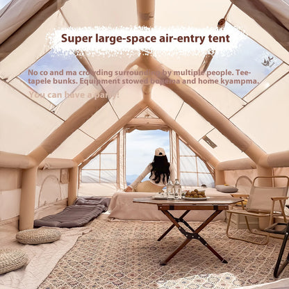 4/6/8 Person Inflatable Tent with Stove Plug