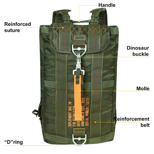 Durable Lightweight All-Purpose Outdoor Parachute Carryall Backpack