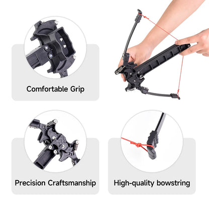 Adjustable Folding Bow for Arrows and Steel-Balls