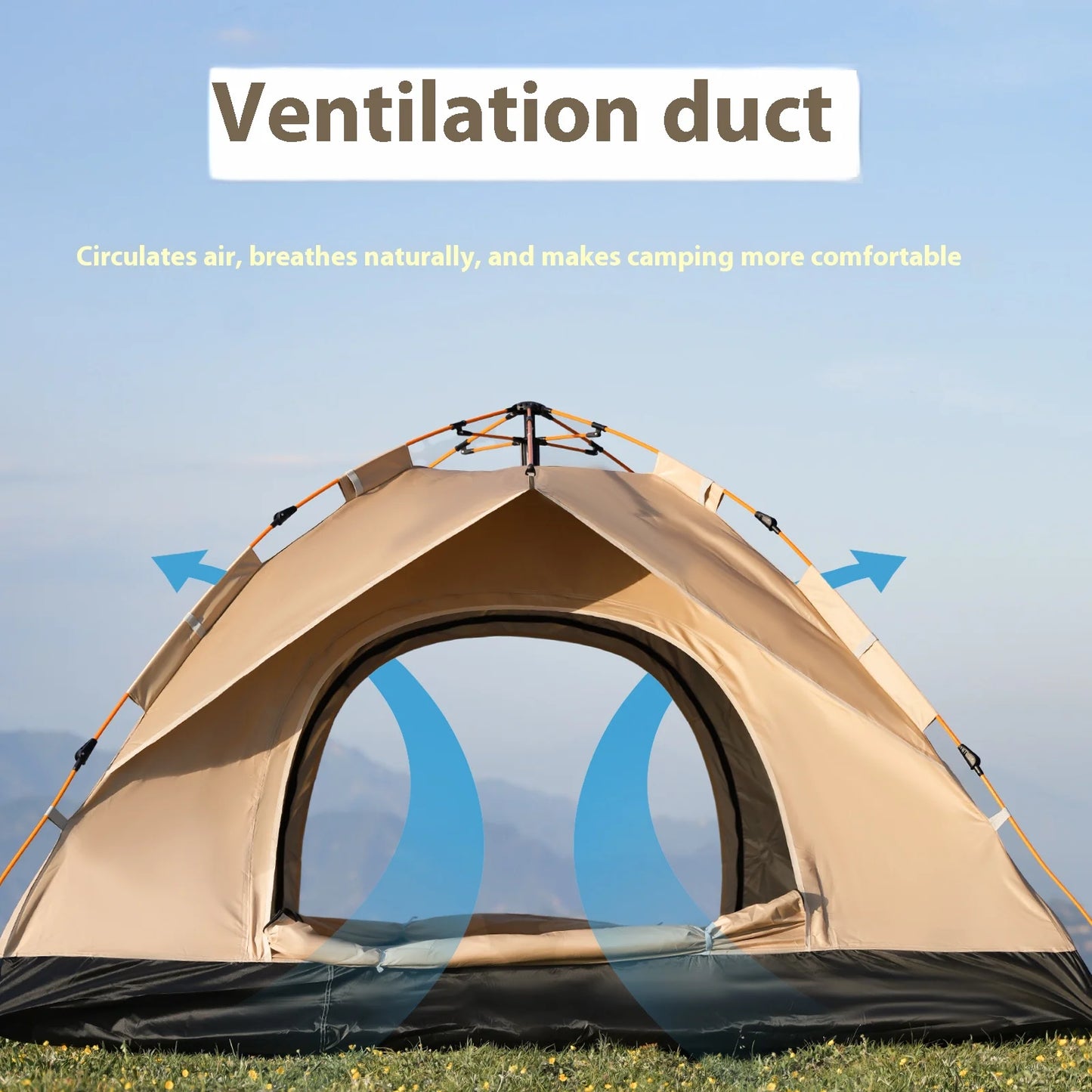 2-4 Person Lightweight Windproof Camping Tents