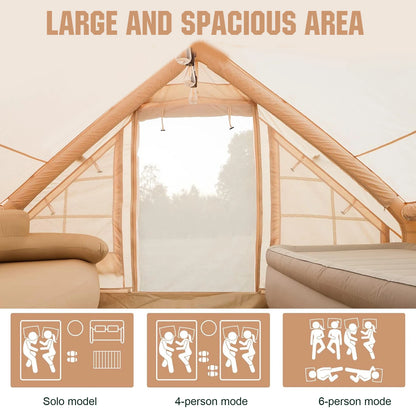 4-6 Person Instant Waterproof Glamping Camping Tent