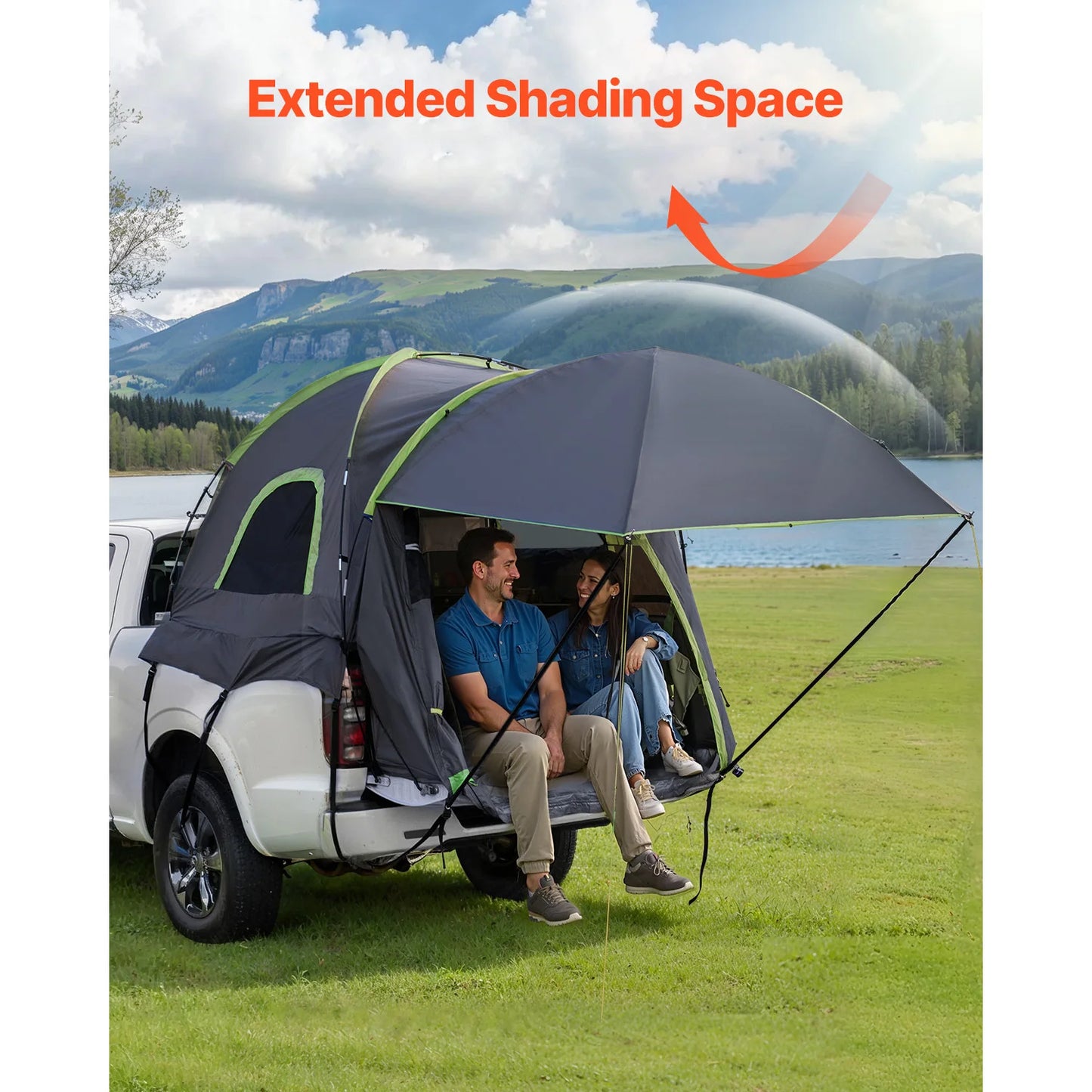 SucceBuy 2-3 Person Waterproof Pickup Truck Bed Tent