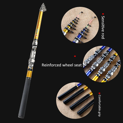 Lightweight Portable Carbon Telescopic Traveling Fishing Rod