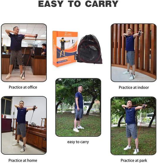 Ambidextrous Portable Archery 9-19lbs Bow Training Band