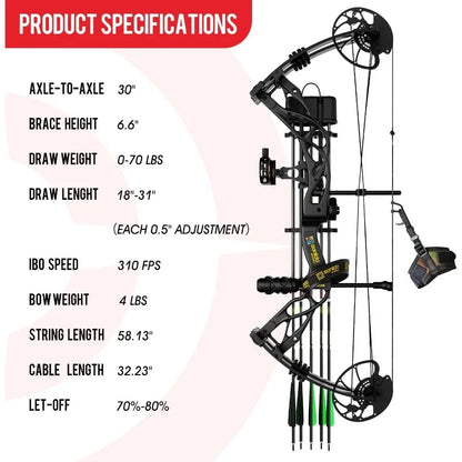 Sanlinda Dragon X9 Bow Ready to Hunt Package