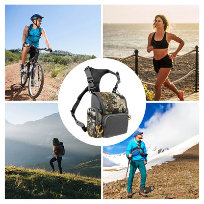 Waterproof Binocular Harness Chest Pack with Rangefinder & Pouch