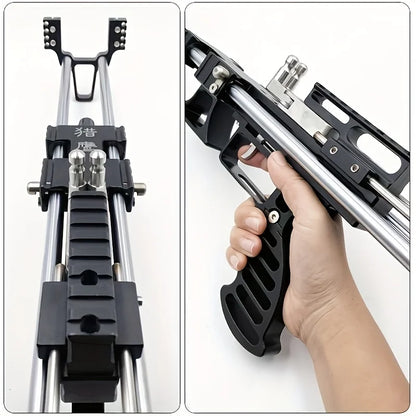 80LBS Telescopic Long Pole Slingshot With Laser