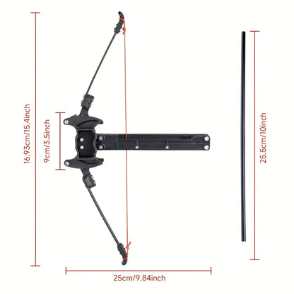 Adjustable Folding Bow for Arrows and Steel-Balls