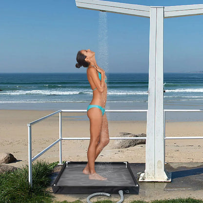 Camping Shower Base with Portable Pan and Hose