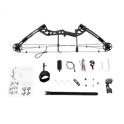 Right-Handed 30-55lbs Compound Bow 12 Arrows Arch Set