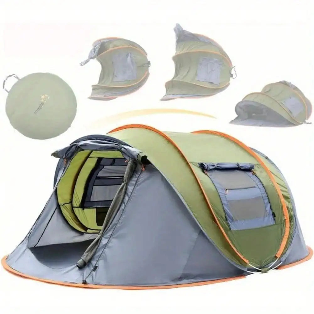 Waterproof 2 Door 4-Person Camping Tent